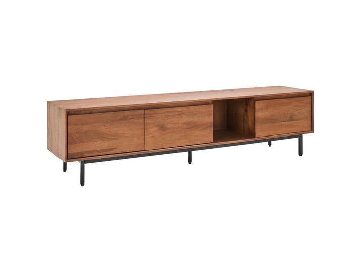 Livetastic Lowboard, Honig, Metall, Mangoholz, massiv, 180x45x40 cm, stehend, Holzmöbel, Kleinmöbel Holz, Holzkommoden, Lowboards Holz