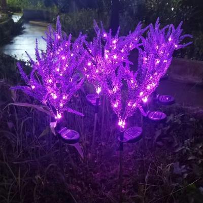 Inspired Finds Solar Lavender Flower Garden Lights Waterproof LED Landscape Decor Solar Lavender Flower Garden Lights Waterproof LED Landscape Decor