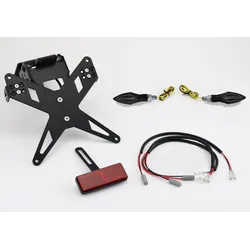 PROTECH Komplett-Set Plug and Play Kennzeichenhalter mit 2 LED-Blinkern X-SHAPE