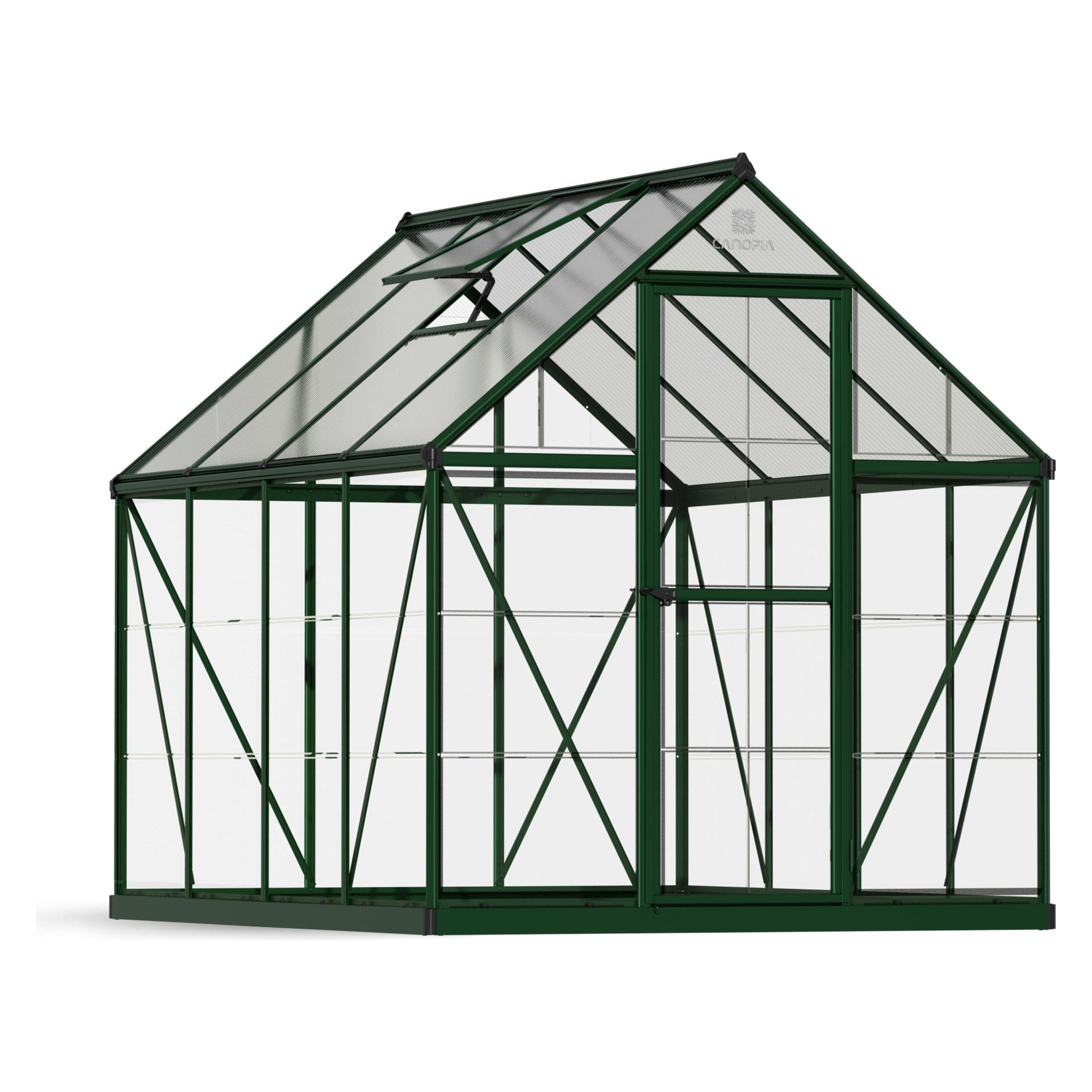 Palram Gewächshaus Hybrid 185x247cm Grün (47148653)