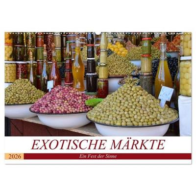 Exotische Märkte (Wandkalender 2026 DIN A2 quer), CALVENDO Monatskalender