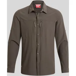 Craghoppers Herren NosiLife Pro V Langarmhemd - XL - Woodland Green