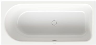 Bette BetteOcean Badewanne 8859-440 150x70x45cm, Fußende rechts, Überlauf vorne, snow