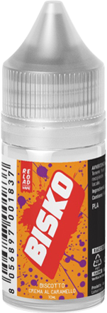 Reload Vape Bisko Caramel Aroma Mini Shot 10ml Biscotto Crema Caramello