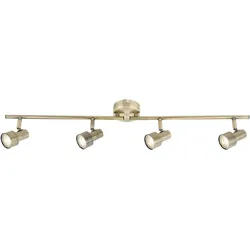 Globo, Pendelleuchte, Strahler Metall Bronzefarben, 4xled