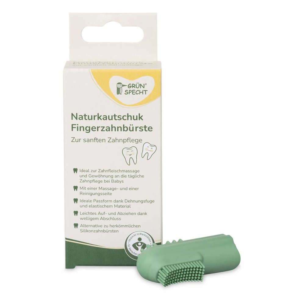 GRÜNSPECHT Naturprodukte GmbH Naturkautschuk Fingerzahnbürste 08108614