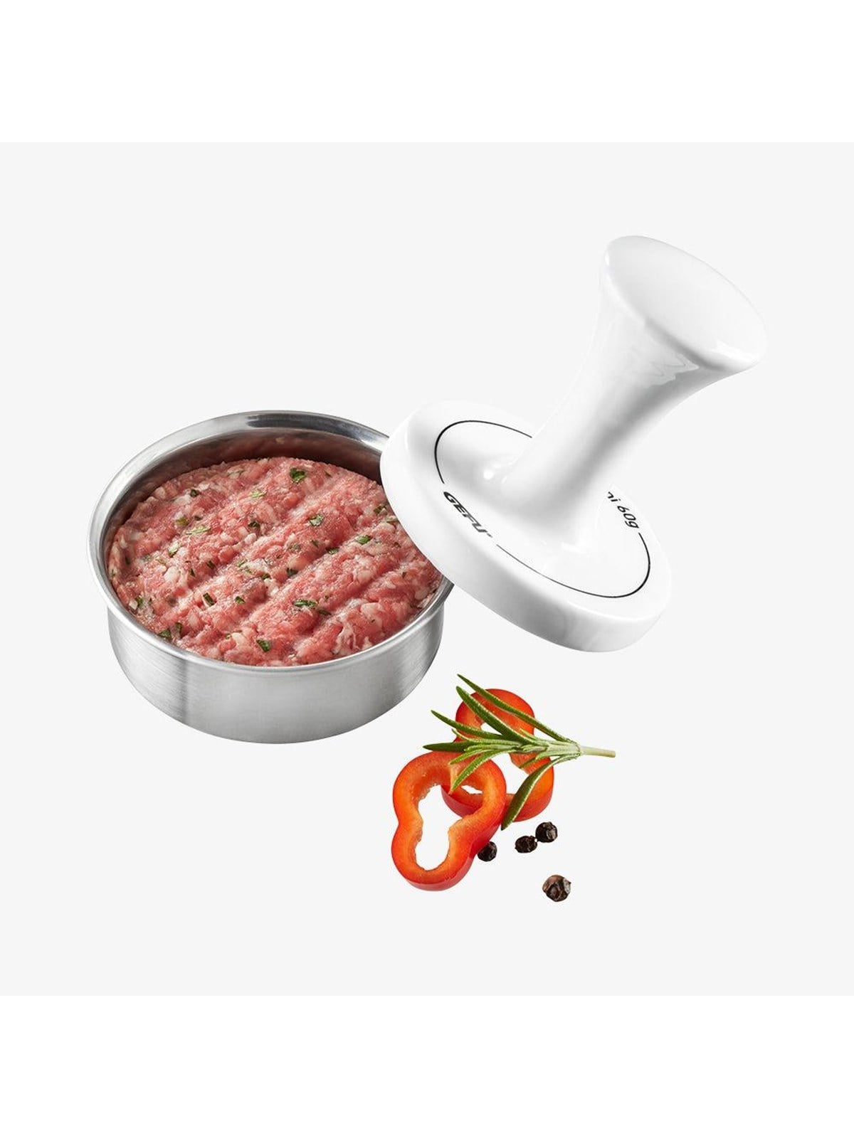 GEFU Mini-Burgerformer Stahl/Porzellan Ø7,8cm SPARK