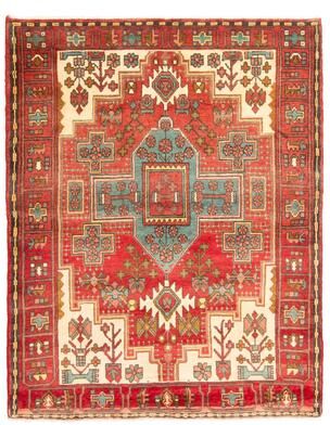 ECARPETGALLERY Hand-knotted Konya Anatolian Red Wool Rug - 4'9 x 6'1