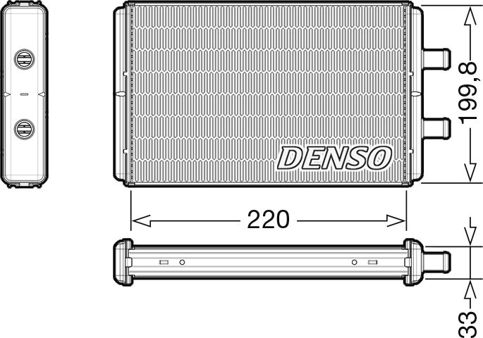 Denso Wärmetauscher, Innenraumheizung Drr12016 Für Iveco