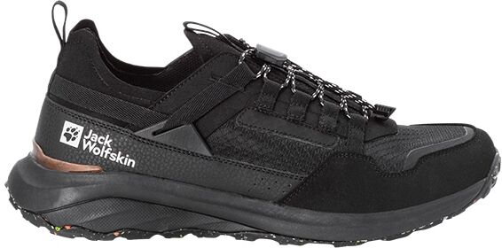 Sneaker JACK WOLFSKIN "DROMOVENTURE ATHLETIC LOW M", Herren, Gr. UK 6 - EU 39,5, atmungsaktiv, Normalschaft, schwarz, Obermaterial: Synthetik. Obermaterial 2: Textilmaterial. Futter: Polyester, Schuhe Sneaker schwarz UK 6 - EU 39,5, atmungsaktiv, Normalsc