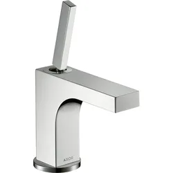 hansgrohe AXOR Citterio Einhebel-Waschtischmischer 90, Zugstangen-Ablaufgarnitur, für Handwaschbecken, 39035000, Farbe: Chrom