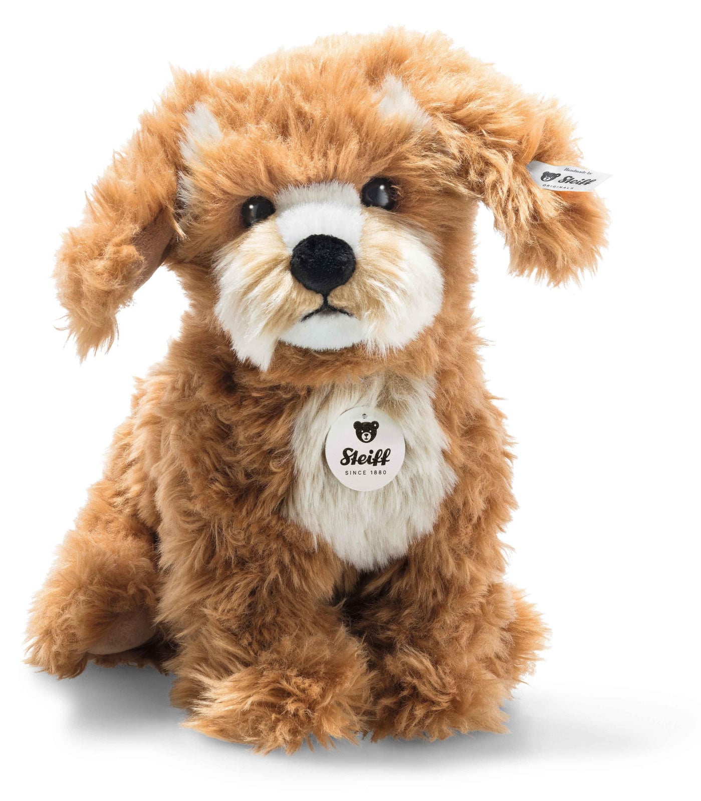 Steiff Knuffeldiertje Hond Curlie Cockapoo, Zittend, 24 cm