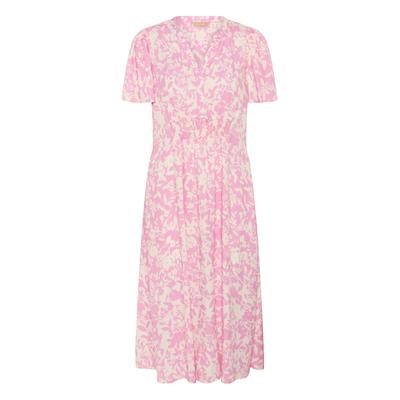 Midikleid CULTURE "Damen Kleid CUjenny", Damen, Gr. M, N-Gr, lila (lila sachet weiß flower), Obermaterial: 100% Viskose CV., Kleider Midikleid