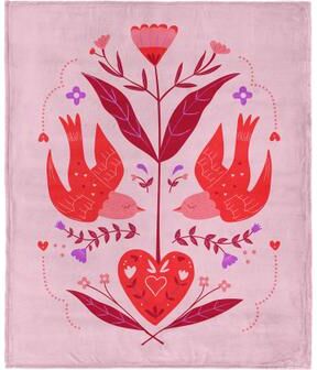 Valentine's Day Flying Birds Silk Touch Throw Blanket 60x80 Inches by THE NORTHWEST GROUP in Flying Birds (Size OS)