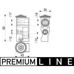 Expansionsventil Klimaanlage MAHLE AVE 2 000P für Smart Renault Fortwo Forfour
