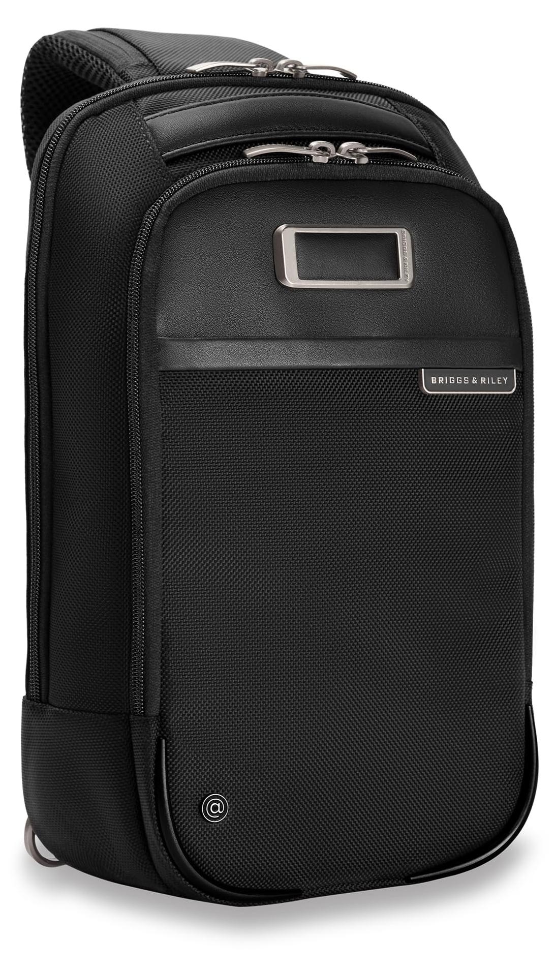 Briggs & Riley Crossbody-Tasche für Damen und Herren, verstellbarer Riemen, Schw