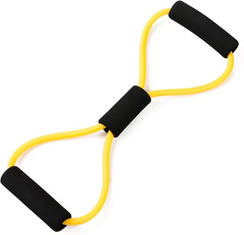 Clever Finds Figure Resistance Band Yoga Stretch Pull Rope For Full Body Fitness Training yellow
