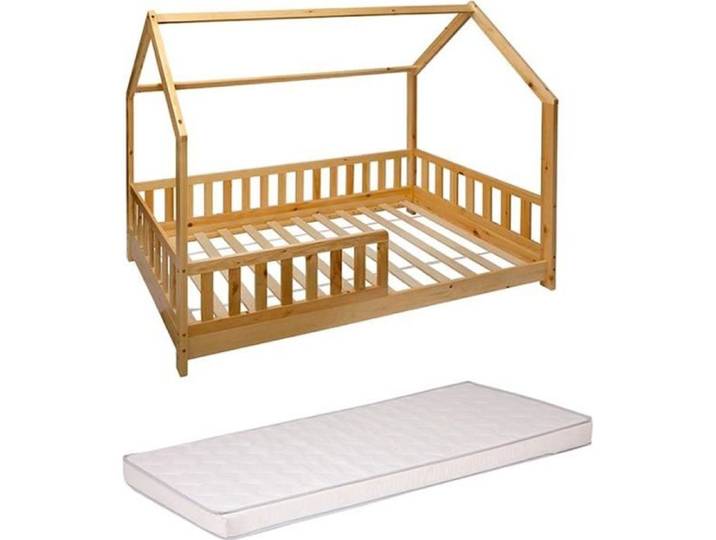 Lit Enfant - Bosco - 90x190 cm - Matelas inclus - Bois - 1 place