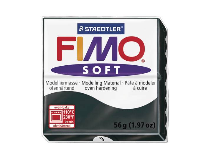 Fimo Soft Modelliermasse Schwarz 57 g