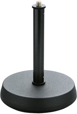 König & Meyer K&M 232B Tisch-Mikrofonstativ mit Rundsockel, schwarz