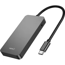 Onit F01262 (USB-C, 4 Ports), Dockingstation + USB Hub, Schwarz