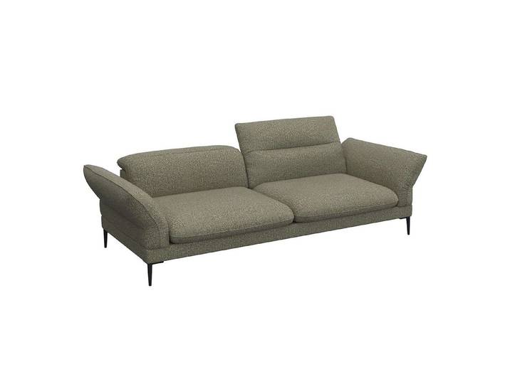 FLEXLUX 3-Sitzer Salino, Funktionssofa, Relaxsofa, Sofa mit Arm- und Kopfteil-Verstellungen, Kaltschaum & Stahl-Wellen