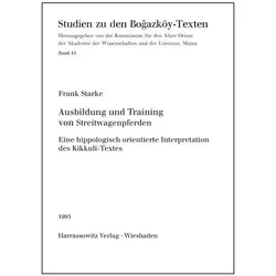 Ausbildung und Training von Streitwagenpferden, Fachbücher von Frank Starke