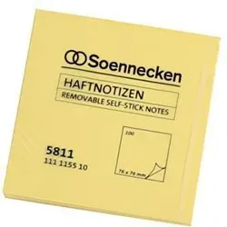 Soennecken Haftnotiz 5811 75x75mm 100Blatt gelb