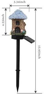 Uplifted Goods Solar Mushroom LED Garden Lights For Outdoor Decoration style F
