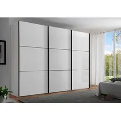 Staud Schwebetürenschrank Includo-Glas 249 x 222 cm Glas Weiß
