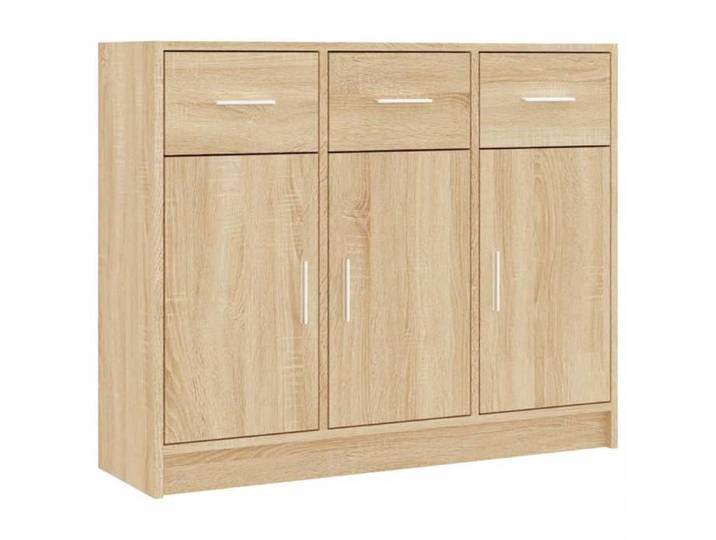 Buffet bas armoire commode Buffet chêne sonoma 91x28x75cm bois d'ingénierie 5841356 FrenchDays