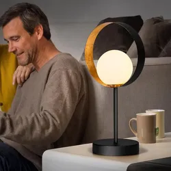 OSRAM Memphis Tischleuchte in schwarz-gold