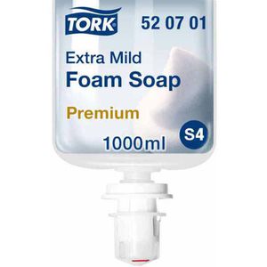 Tork Seife Premium Extra Mild, 520701, S4, Schaumseife, Nachfüller, 1 Liter
