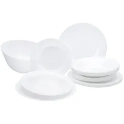 CreaTable Tafelservice Durable 19tlg. Glas Weiß