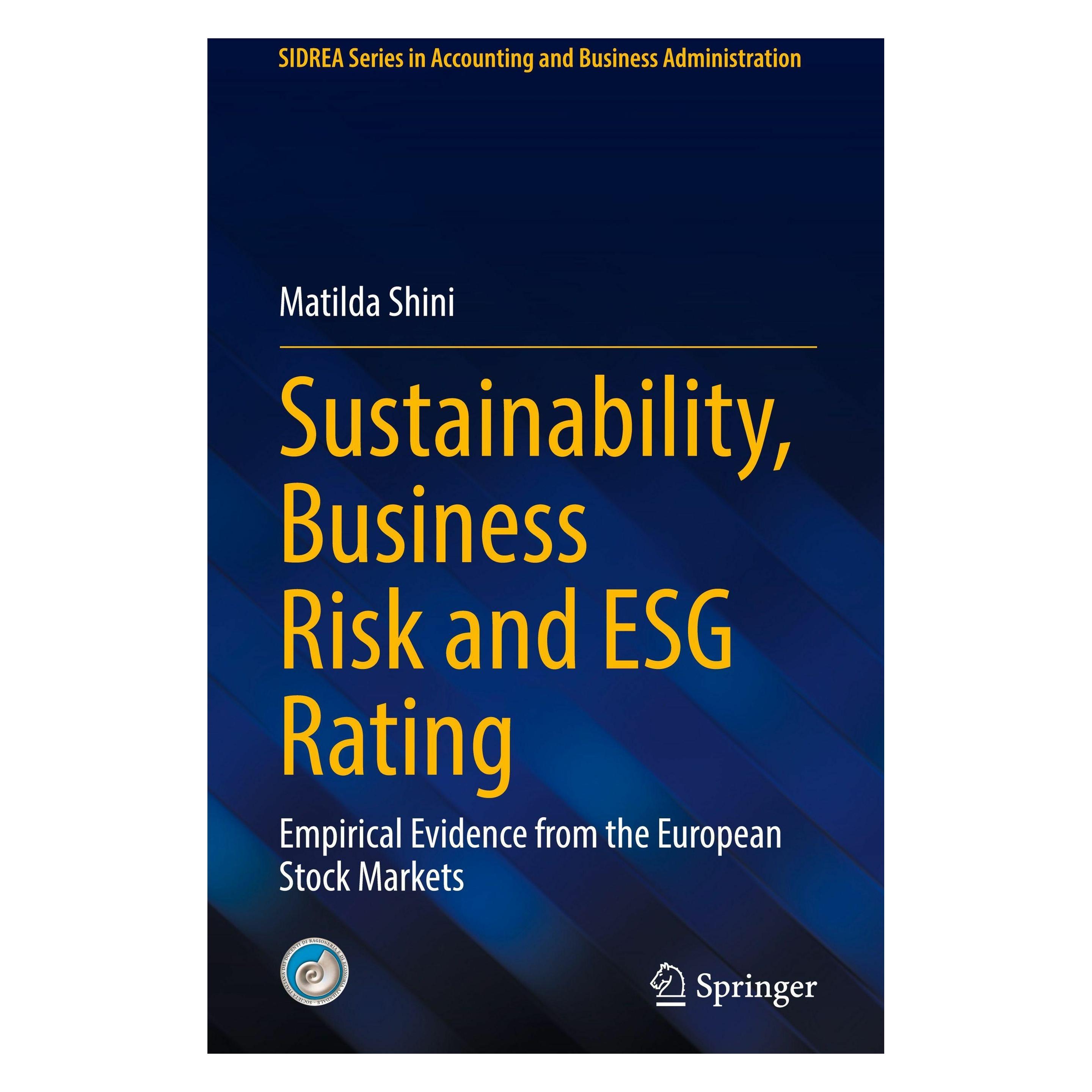Springer Sustainability, Business Risk and ESG Rating (Englisch, Hardcover, Matilda Shini) (64881950)
