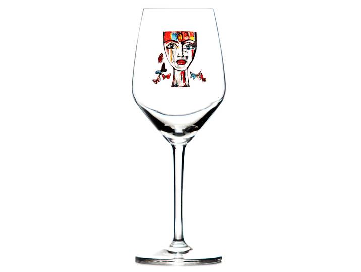 Carolina Gynning Butterfly Messenger rosé/witte wijnglas 40 cl