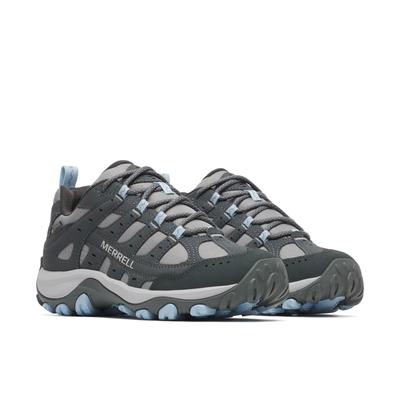 Wanderschuh MERRELL "ACCENTOR 4 SPORT GORE-TEX", Damen, Gr. 38,5, grau (alloy), Leder, Schuhe Wanderschuh, wasserdicht dank Gore-Tex Membrane
