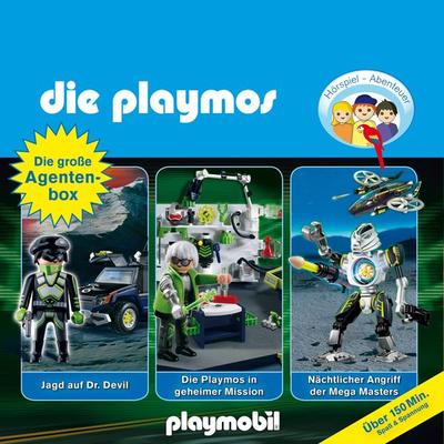 Die Playmos - Das Original Playmobil Hörspiel, Die große Agenten-Box, Folgen 19, 23, 31 - Simon X. Rost,Florian Fickel, Audio, 4260229663332