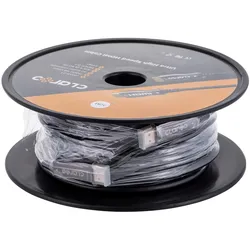 Claro CLAROC KABEL HDMI ŚWIATŁOWODOWY AOC 2.1 8K 30M (30 m), Videokabel, Schwarz
