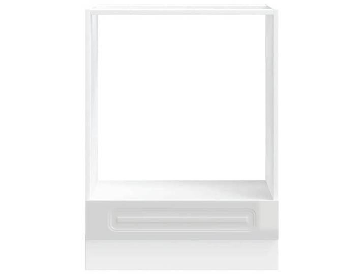 1pc Blanc Armoire base/Caisson de cuisine - SWEETY Armoire à four Kalmar blanc brillant - Bois d'ingénierie CL76635317275