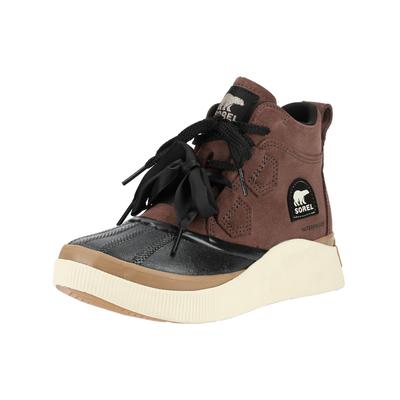 Schnürstiefelette SOREL "Sorel Stiefelette Veloursleder/Textil", Damen, Gr. 38, braun, Textil, Veloursleder, Schuhe Schnürstiefelette