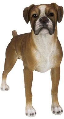 Hi-Line Gift Boxer Dog Standing - Ultra Realistic Garden Statue