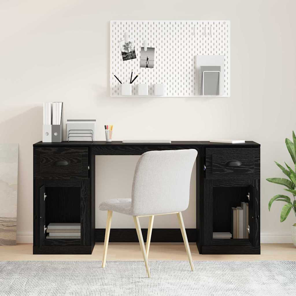 Natur Pur Executive Desk Black Oak 75cm H X 154.5cm W X 50cm D