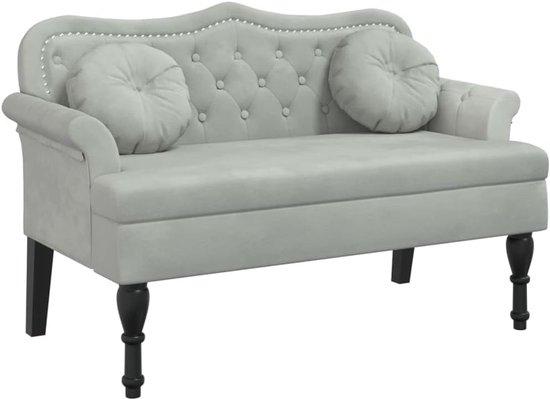 Famanu Flurbank Elegantes Design mit Kissen - Anthrazitgrau
