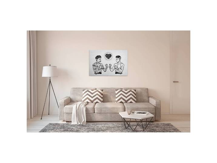 Impression sur toile Iconic Polyester PVC / Épicéa Noir 90 x 60cm