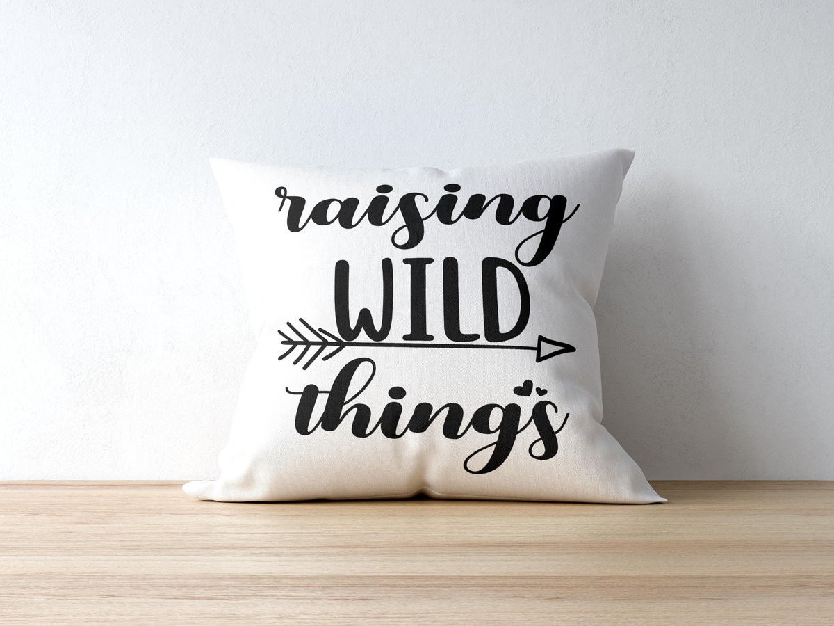 Sierkussen Raising Wild Things voor Mama - Polyester