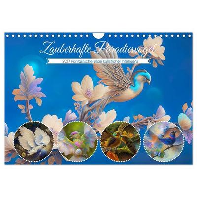 Zauberhafte Paradiesvögel (Wandkalender 2027 DIN A4 quer), CALVENDO Monatskalender