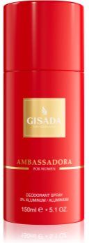 Gisada Ambassadora desodorizante em spray para mulheres 150 ml. Ambassadora