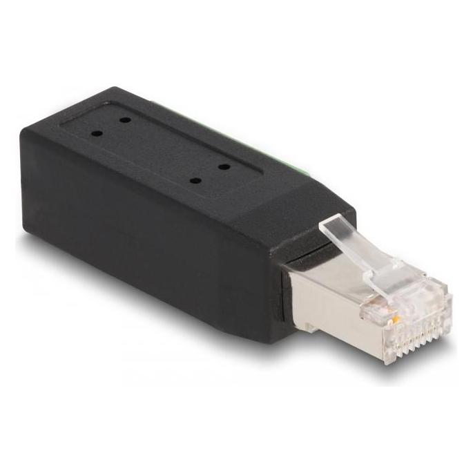 Delock RJ45 Stecker Cat.5e zu Terminalblock Adapter 90 gewinkelt (66048)