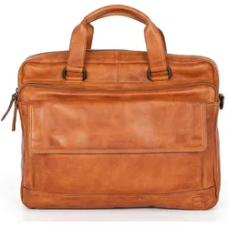 Spikes & Sparrow Leren Business tas Schoudertas met laptopvak Kevin Business Bag (15.60"), Notebooktasche, Braun